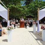 For the turtle release activity at the secret beach held to celebrate the hotel’s yearly anniversary