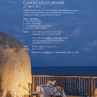 EARTH DAY CANDLELIGHT DINNER